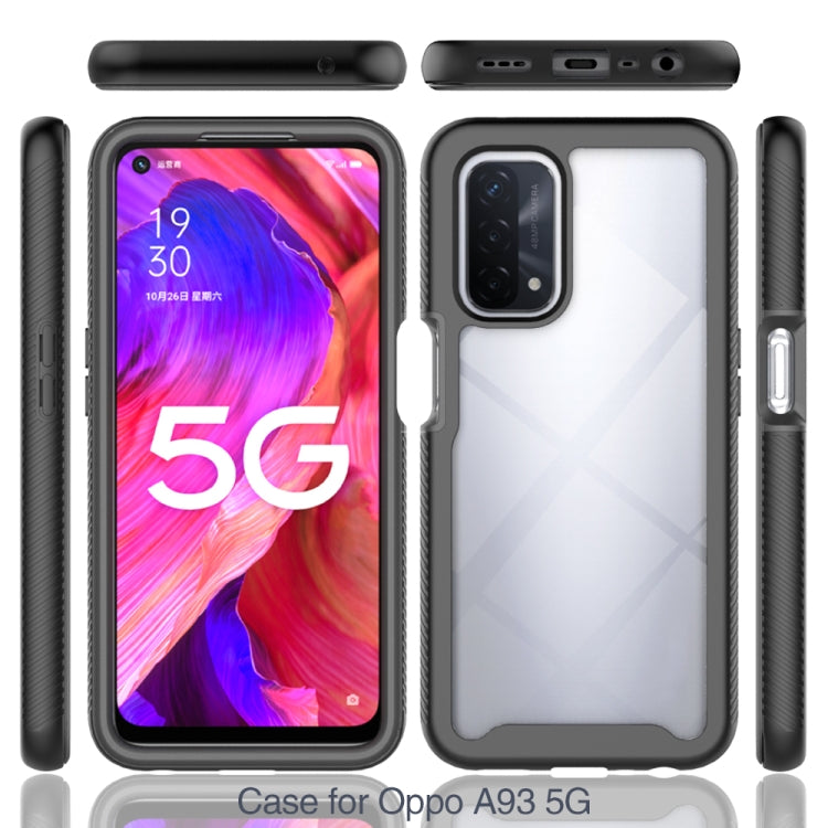 For OPPO A54 5G / A74 5G Starry Sky Solid Color Series Shockproof PC + TPU Case(Black) - OPPO Cases by PMC TechLife | Online Shopping South Africa | PMC TechLife | Buy Now Pay Later Mobicred