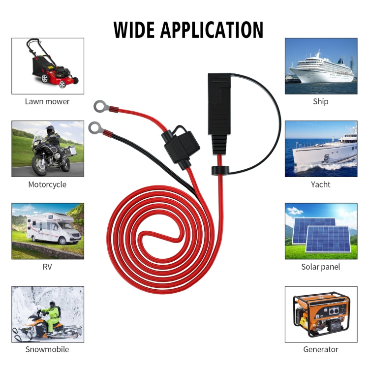 CS-1423A1 1.4m OT Terminal Cable with SAE Socket + 10A Fuse - free shipping - PMC TechLife - Order now!