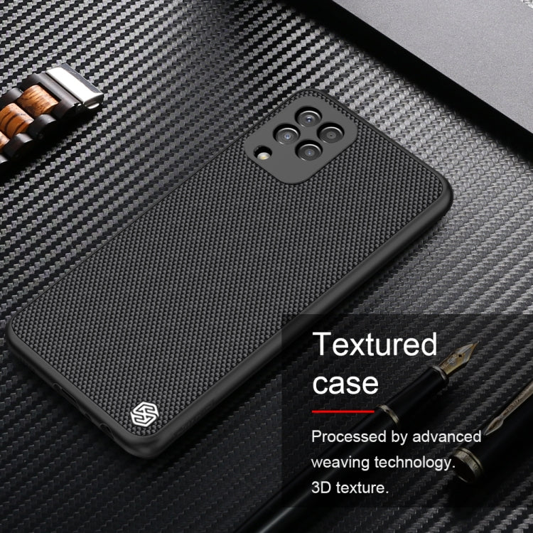 For Samsung Galaxy A22 4G LTE NILLKIN 3D Textured Nylon Fiber TPU Case(Black) - Galaxy Phone Cases by NILLKIN | Online Shopping South Africa | PMC Jewellery | Buy Now Pay Later Mobicred