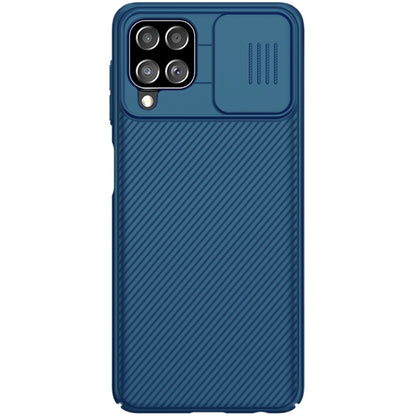 For Samsung Galaxy A22 4G LTE NILLKIN Black Mirror Series Camshield Full Coverage Dust-proof Scratch Resistant PC Case(Blue) - Galaxy Phone Cases by NILLKIN | Online Shopping South Africa | PMC Jewellery