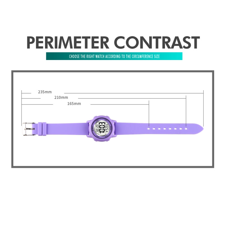 SKMEI 1721 Triplicate Round Dial LED Digital Display Luminous Silicone Strap Electronic Watch(Pink) - LED Digital Watches by SKMEI | Online Shopping South Africa | PMC Jewellery | Buy Now Pay Later Mobicred