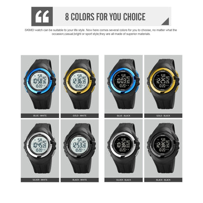 SKMEI 1790 Triplicate Round LED Dual Time Digital Display Luminous Electronic Watch for Men(Blue Black) - LED Digital Watches by SKMEI | Online Shopping South Africa | PMC Jewellery | Buy Now Pay Later Mobicred