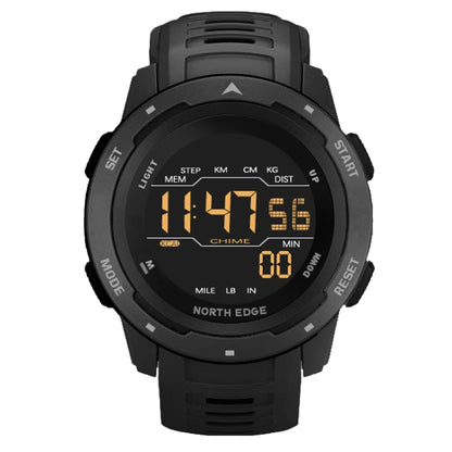 NORTH EDGE Mars Men Luminous Digital Waterproof Smart Sports Watch, Support Alarm Clock & Countdown & Sports Mode(Black) - Sport Watches by NORTH EDGE | Online Shopping South Africa | PMC Jewellery | Buy Now Pay Later Mobicred