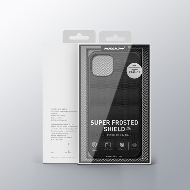 For iPhone 13 NILLKIN Super Frosted Shield Pro PC + TPU Protective Case(Black) - free shipping - PMC TechLife - Order now!