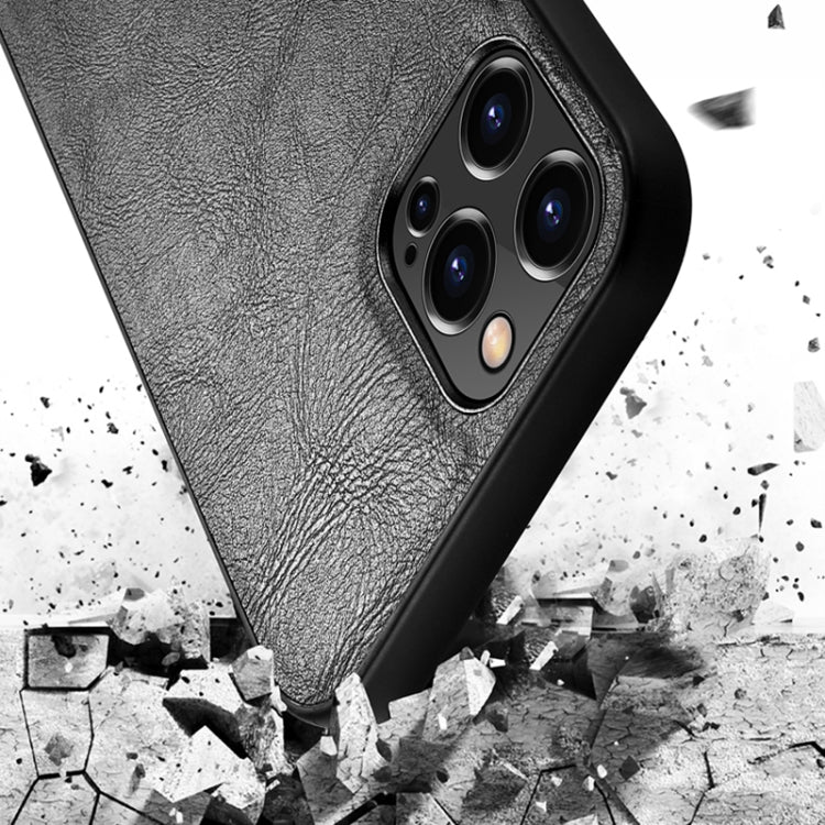 For iPhone 13 Pro SULADA Shockproof TPU + Handmade Leather Protective Case (Brown) - iPhone 13 Pro Cases by SULADA | Online Shopping South Africa | PMC TechLife | Buy Now Pay Later Mobicred