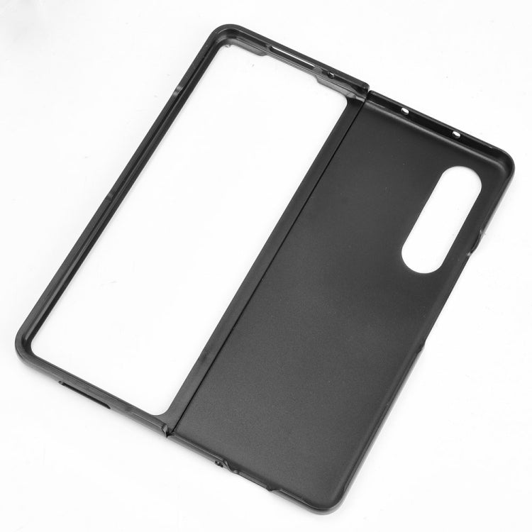 For Samsung Galaxy Z Fold3 5G Shockproof Litchi Texture PC + PU Case(Brown) - Galaxy Phone Cases by GKK | Online Shopping South Africa | PMC TechLife | Buy Now Pay Later Mobicred