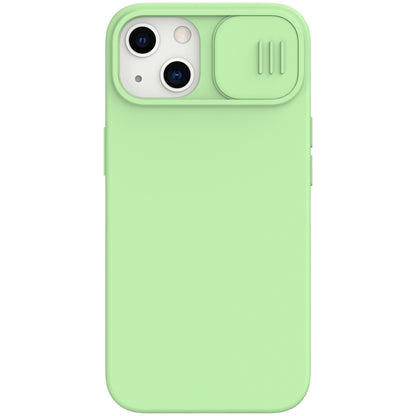 For iPhone 13 NILLKIN CamShield MagSafe Magnetic Liquid Silicone + PC Full Coverage Case(Green) - iPhone 13 Cases by NILLKIN | Online Shopping South Africa | PMC Jewellery