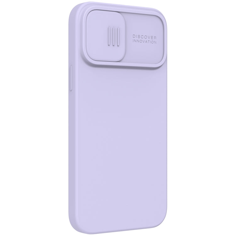 For iPhone 13 Pro NILLKIN CamShield MagSafe Magnetic Liquid Silicone + PC Full Coverage Case (Purple) - iPhone 13 Pro Cases by NILLKIN | Online Shopping South Africa | PMC Jewellery