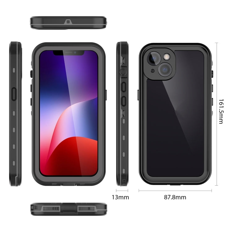 For iPhone 13 RedPepper Transparent Dot Shockproof Waterproof PC + TPU Protective Case(Black) - free shipping - PMC TechLife - Order now!