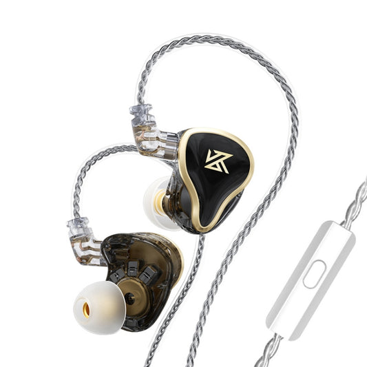 KZ ZAS 16-unit Ring Iron In-ear Wired Earphone, Mic Version(Black) - In Ear Wired Earphone by KZ | Online Shopping South Africa | PMC Jewellery | Buy Now Pay Later Mobicred