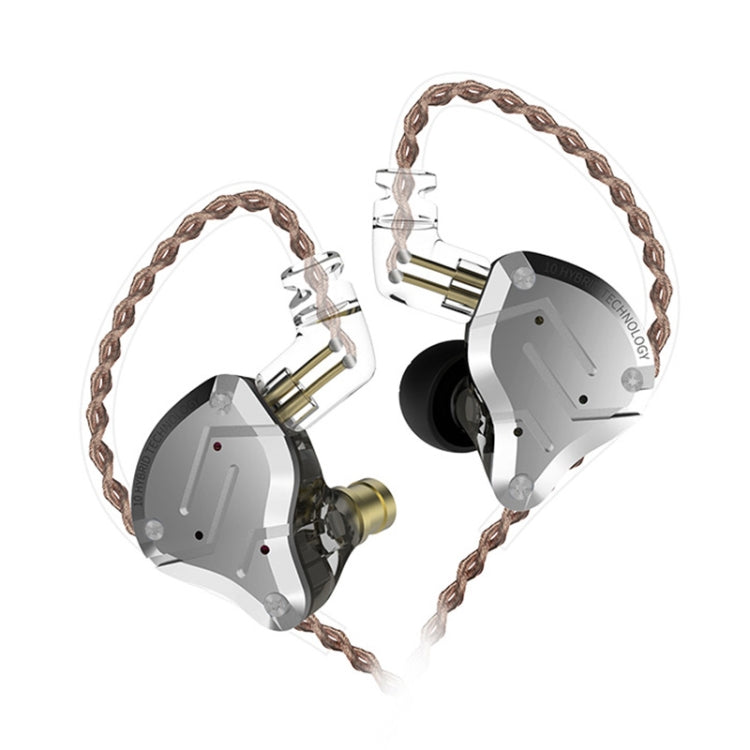KZ ZS10 Pro 10-unit Ring Iron Gaming In-ear Wired Earphone, Standard Version(Black) - free shipping - PMC TechLife - Order now!