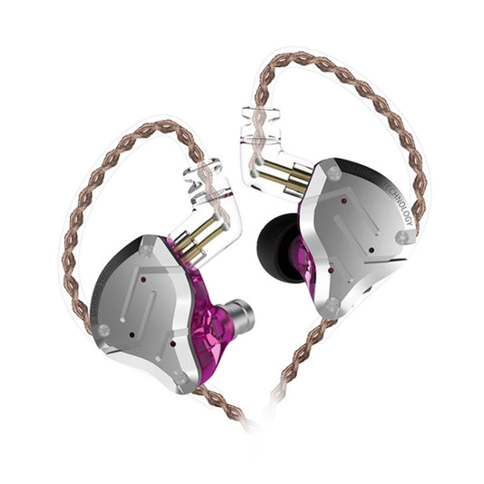 KZ ZS10 Pro 10-unit Ring Iron Gaming In-ear Wired Earphone, Standard Version(Purple) - In Ear Wired Earphone by KZ | Online Shopping South Africa | PMC Jewellery | Buy Now Pay Later Mobicred