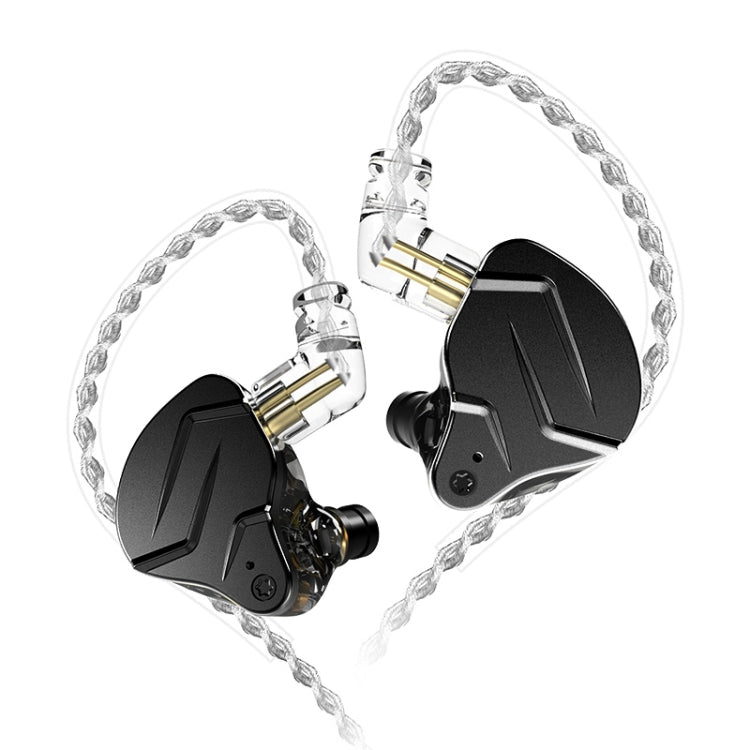 KZ ZSN Pro X Ring Iron Hybrid Drive Metal In-ear Wired Earphone, Standard Version(Black) - In Ear Wired Earphone by KZ | Online Shopping South Africa | PMC Jewellery | Buy Now Pay Later Mobicred