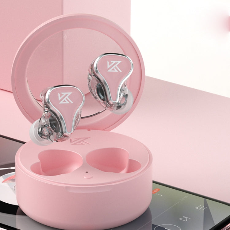 KZ SK10 1DD+1BA Hybrid Technology Bluetooth 5.2 True Wireless TWS Earphone(Pink) - TWS Earphone by KZ | Online Shopping South Africa | PMC Jewellery | Buy Now Pay Later Mobicred