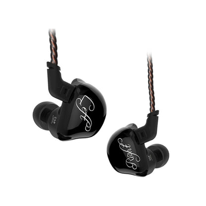 KZ ZSR 6-unit Ring Iron In-ear Wired Earphone, Standard Version(Black) - In Ear Wired Earphone by KZ | Online Shopping South Africa | PMC Jewellery | Buy Now Pay Later Mobicred