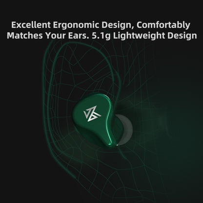 KZ Z1 1DD Dynamic True Wireless Bluetooth 5.0 Sports In-ear Earphone(Green) - Bluetooth Earphone by KZ | Online Shopping South Africa | PMC Jewellery | Buy Now Pay Later Mobicred