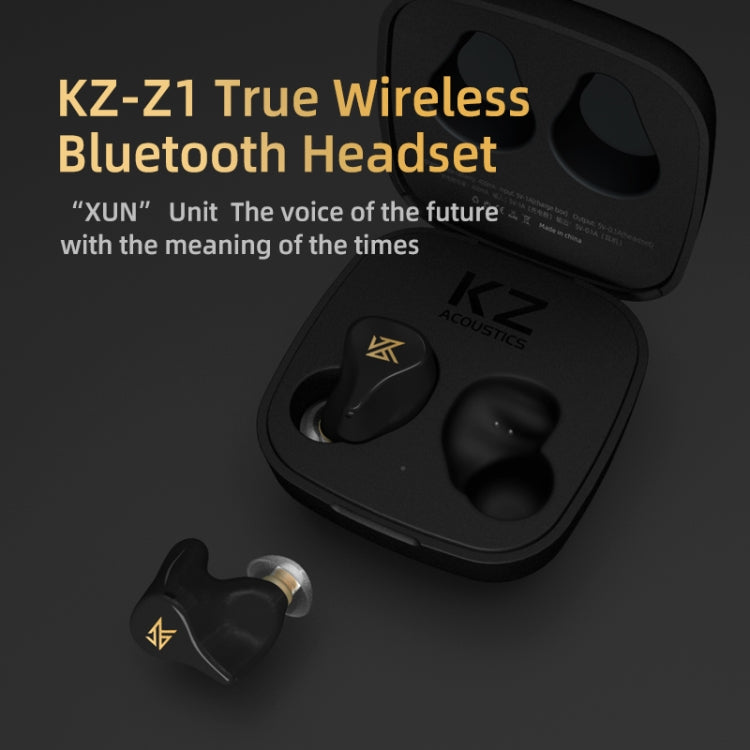 KZ Z1 1DD Dynamic True Wireless Bluetooth 5.0 Sports In-ear Earphone(Green) - Bluetooth Earphone by KZ | Online Shopping South Africa | PMC Jewellery | Buy Now Pay Later Mobicred