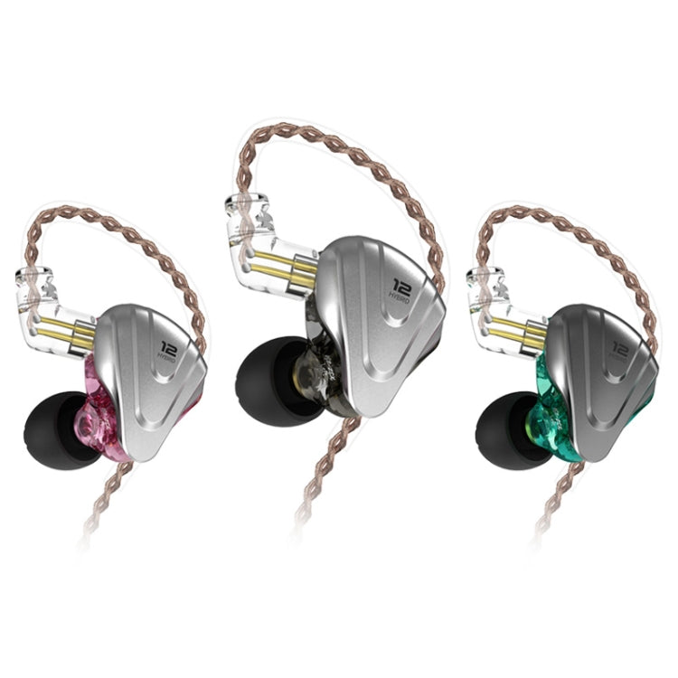 KZ ZSX 12-unit Ring Iron Metal Gaming In-ear Wired Earphone, Standard Version(Black) - In Ear Wired Earphone by KZ | Online Shopping South Africa | PMC Jewellery | Buy Now Pay Later Mobicred