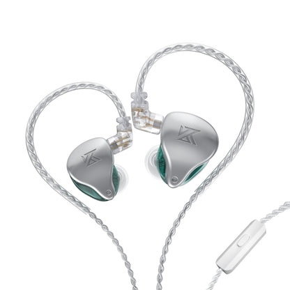 KZ AST 24-unit Balance Armature Monitor HiFi In-Ear Wired Earphone With Mic(Green) - In Ear Wired Earphone by KZ | Online Shopping South Africa | PMC Jewellery | Buy Now Pay Later Mobicred