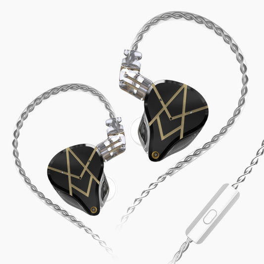 KZ ASX 20-unit Balance Armature Monitor HiFi In-Ear Wired Earphone With Mic(Black) - In Ear Wired Earphone by KZ | Online Shopping South Africa | PMC Jewellery | Buy Now Pay Later Mobicred