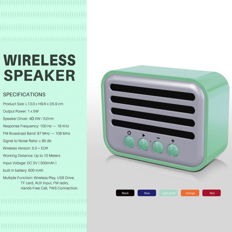 New Rixing NR-102 Mini TWS Bluetooth Speaker(Red) - free shipping - PMC TechLife - Order now!