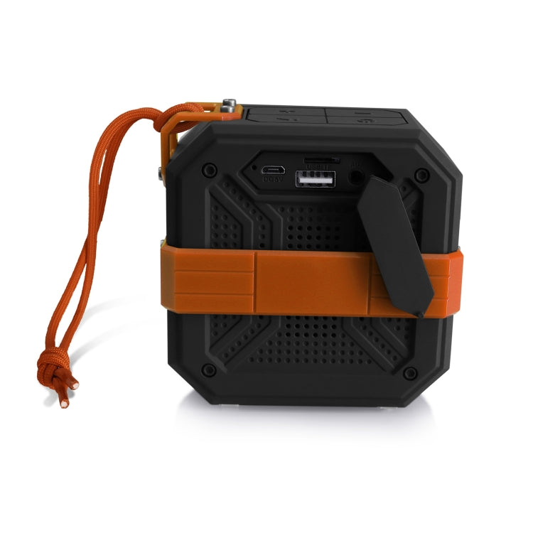 New Rixing NR-103 Mini TWS Bluetooth Speaker with Lanyard(Orange) - Desktop Speaker by NewRixing | Online Shopping South Africa | PMC Jewellery | Buy Now Pay Later Mobicred