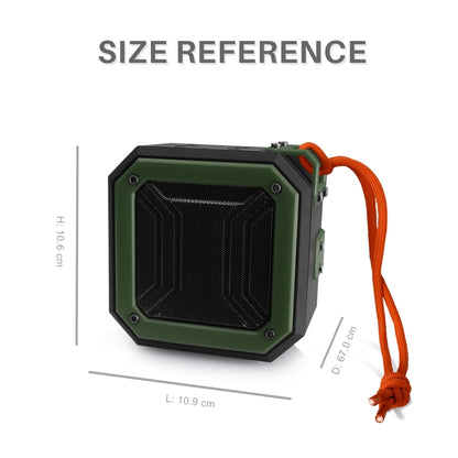 New Rixing NR-103 Mini TWS Bluetooth Speaker with Lanyard(Green) - Desktop Speaker by NewRixing | Online Shopping South Africa | PMC Jewellery | Buy Now Pay Later Mobicred