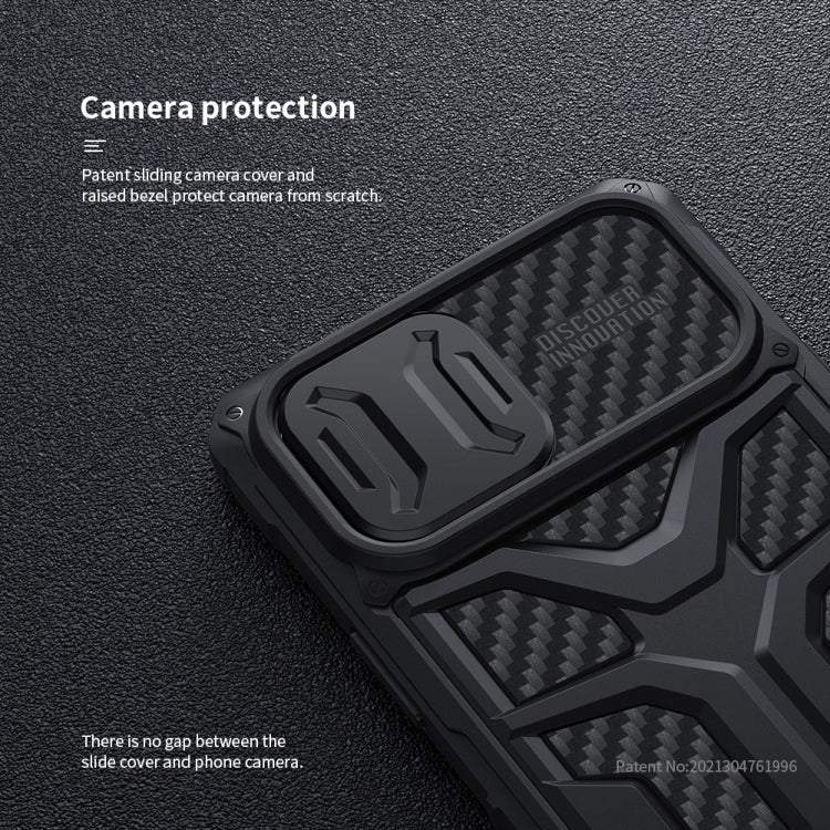 For iPhone 13 Pro NILLKIN Sliding Camera Cover Design Shockproof TPU + PC Protective Case (Black) - iPhone 13 Pro Cases by NILLKIN | Online Shopping South Africa | PMC Jewellery