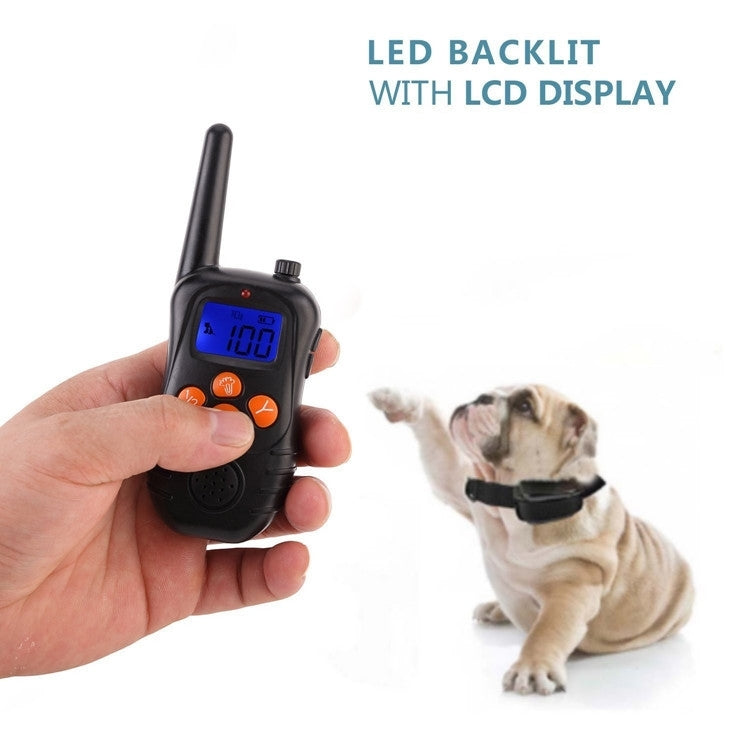 998DC Bark Stopper Remote Control Electric Shock Collar Dog Training Device, Plug Type:US Plug - free shipping - PMC TechLife - Order now!