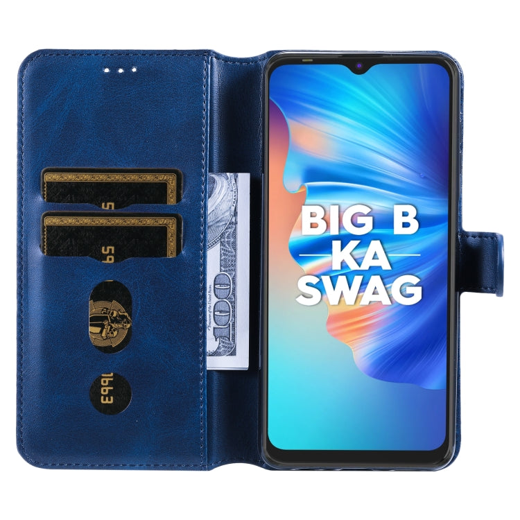 For Tecno Spark 6 Go Classic Calf Texture PU + TPU Horizontal Flip Leather Case with Holder & Card Slots & Wallet(Blue) - More Brand by PMC TechLife | Online Shopping South Africa | PMC TechLife | Buy Now Pay Later Mobicred