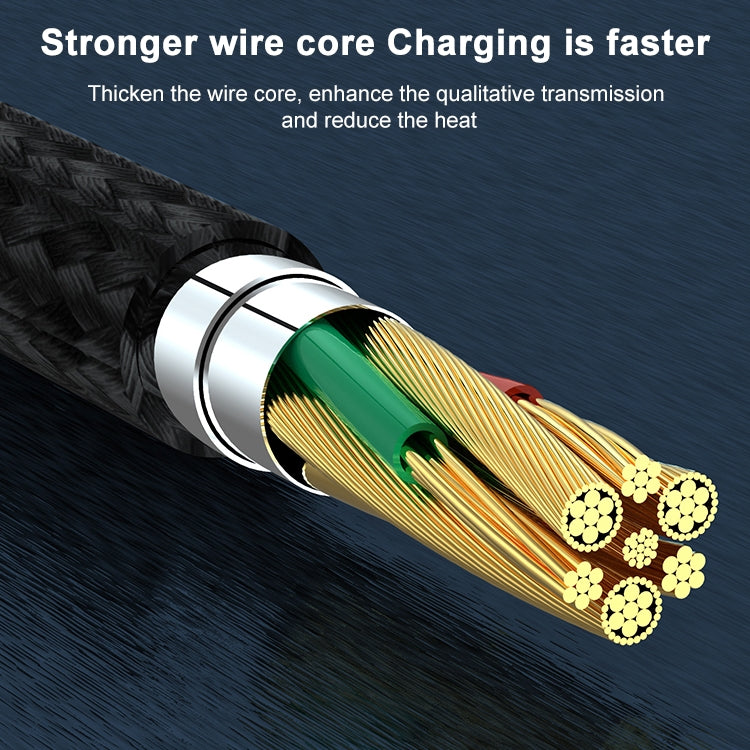 ADC-003 USB-C / Type-C to 8 Pin PD Fast Charging Weave Data Cable for iPhone, iPad, Length:1m(Grey) - Normal Style Cable by PMC TechLife | Online Shopping South Africa | PMC TechLife