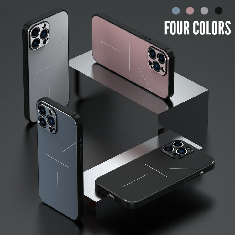 For iPhone 13 Pro R-JUST RJ-52 3-Line Style Metal TPU Shockproof Protective Case (Pink) - iPhone 13 Pro Cases by R-JUST | Online Shopping South Africa | PMC TechLife | Buy Now Pay Later Mobicred