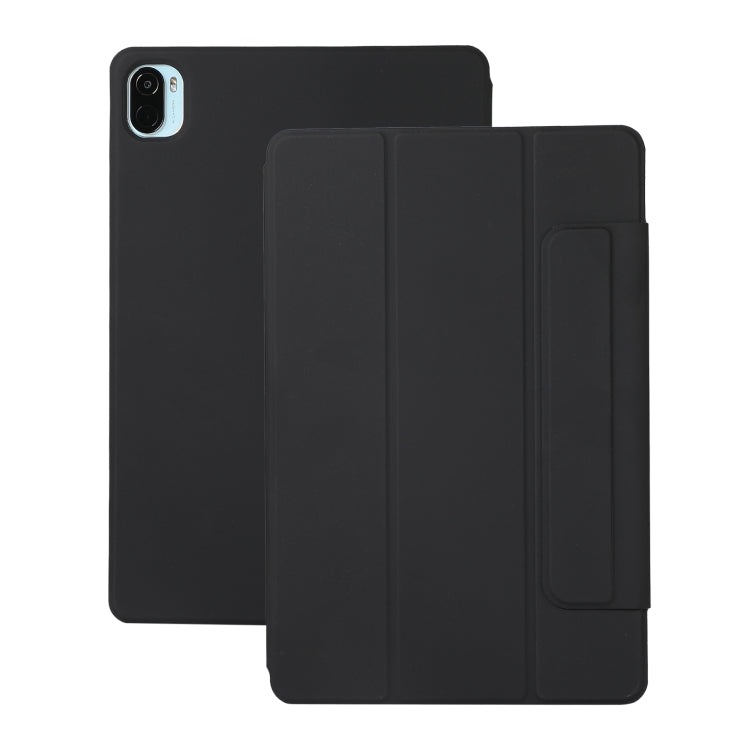 For Xiaomi Pad 5 / Pad 5 Pro Solid Color Magnetic Buckle Horizontal Flip Leather Case with Holder(Black) - free shipping - PMC TechLife - Order now!