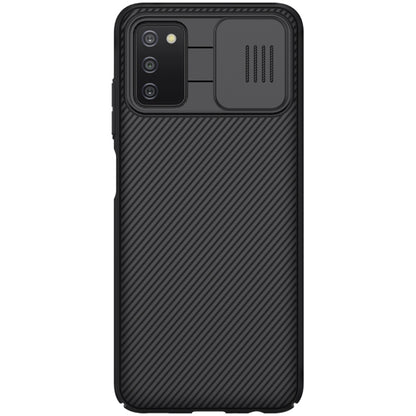 For Samsung Galaxy A03s / A037G NILLKIN Black Mirror Series PC Camshield Full Coverage Dust-proof Scratch Resistant Case(Black) - Galaxy Phone Cases by NILLKIN | Online Shopping South Africa | PMC Jewellery