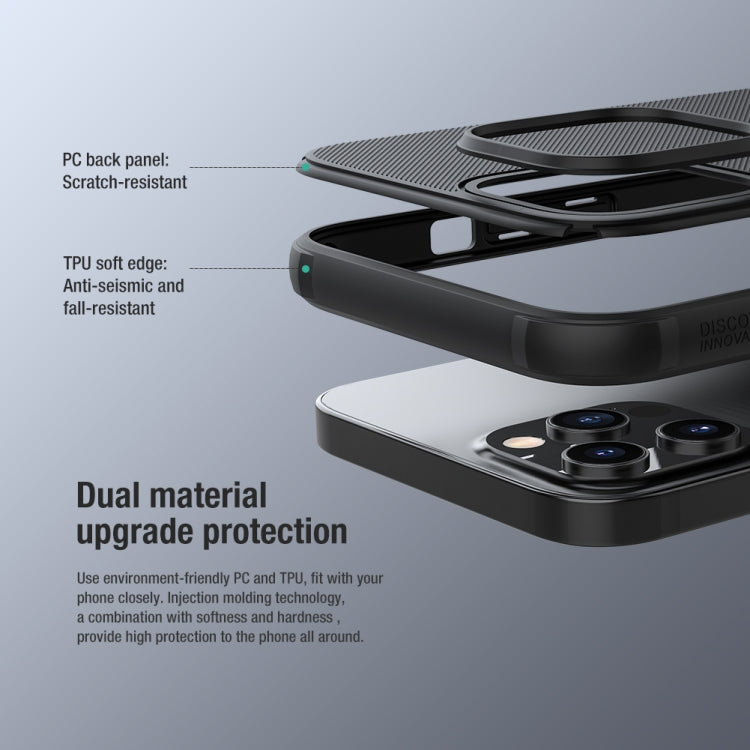 For iPhone 13 Pro NILLKIN Frosted Shield Pro Magnetic Magsafe Phone Case (Black) - iPhone 13 Pro Cases by NILLKIN | Online Shopping South Africa | PMC TechLife | Buy Now Pay Later Mobicred