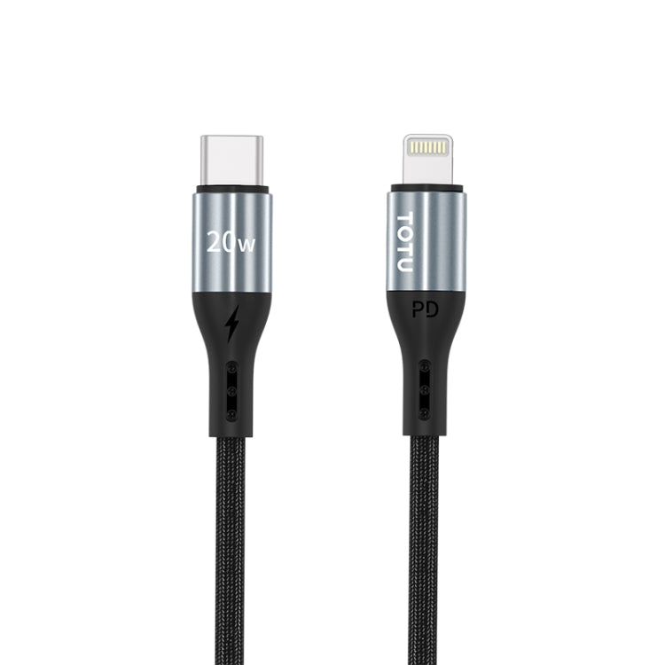 TOTUDESIGN BPD-009 Speedy Series II 8 Pin PD Fast Charging Data Cable, Length: 1.2m(Grey) - Normal Style Cable by TOTUDESIGN | Online Shopping South Africa | PMC Jewellery | Buy Now Pay Later Mobicred