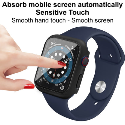 IMAK Shockproof PC Protective Case with Tempered Glass Film For Apple Watch Series 6 & SE & 5 & 4 44mm(White) - Watch Cases by imak | Online Shopping South Africa | PMC Jewellery | Buy Now Pay Later Mobicred