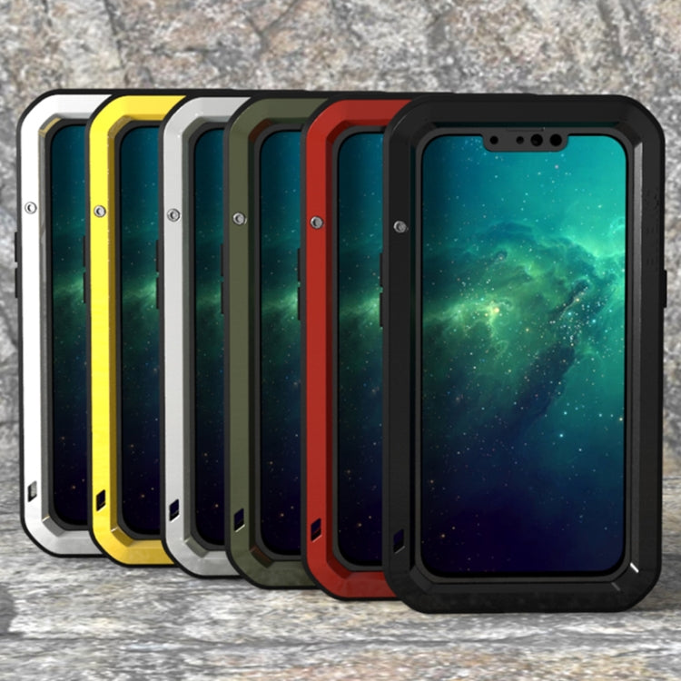 For iPhone 13 Pro LOVE MEI Metal Shockproof Life Waterproof Dustproof Protective Phone Case (Red) - iPhone 13 Pro Cases by LOVE MEI | Online Shopping South Africa | PMC TechLife | Buy Now Pay Later Mobicred