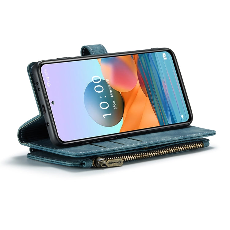 For Xiaomi Redmi Note 10 Pro 4G / Redmi Note 10 Pro Max CaseMe-C30 Multifunctional Horizontal Flip PU + TPU Phone Case(Blue) - Xiaomi Cases by CaseMe | Online Shopping South Africa | PMC TechLife | Buy Now Pay Later Mobicred