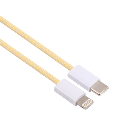 12W PD USB-C / Type-C to 8 Pin Data Cable, Cable Length: 1m(Yellow) - 2 in 1 Cable by PMC Jewellery | Online Shopping South Africa | PMC Jewellery