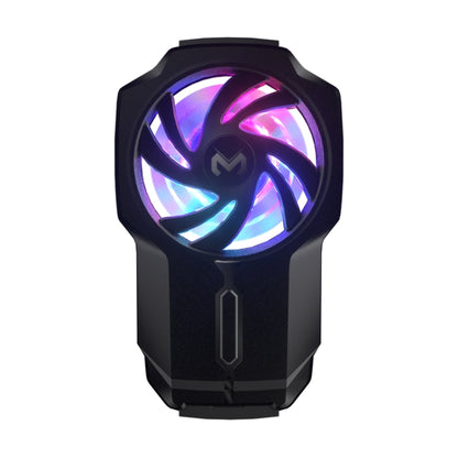 MeMo FL05 Fan Mobile Phone Radiator with Colorful Lights(Black) - Cooling Fan Radiator by PMC Jewellery | Online Shopping South Africa | PMC Jewellery