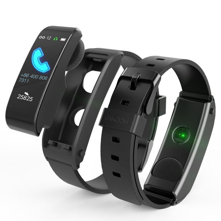 JAKCOM F2 1.28 inch TFT Color Screen Bluetooth Earphone Smart Watch, Support Sleep Monitoring / Heart Rate Monitoring / Bluetooth Call / NFC Function(Black) - Smart Watches by JAKCOM | Online Shopping South Africa | PMC Jewellery | Buy Now Pay Later Mobicred