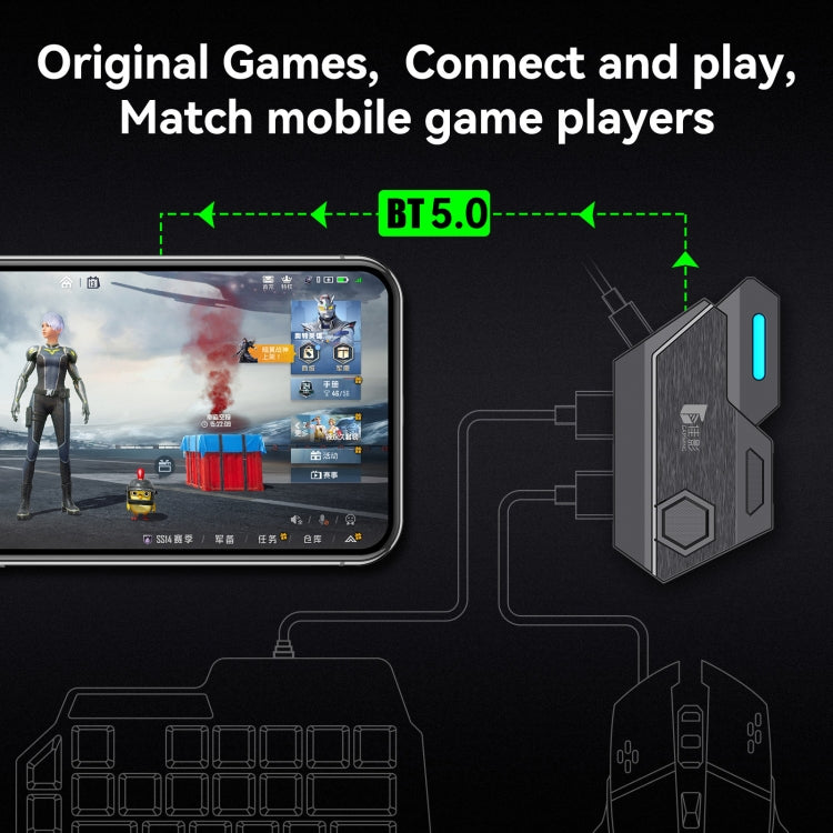 GAMWING MixSE Bluetooth 5.0 Keyboard Mouse Converter Shooting Game Auxiliary Tool - free shipping - PMC TechLife - Order now!