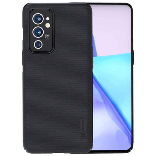 For OnePlus 9RT 5G NILLKIN Frosted Concave-convex Texture PC Phone Case(Black) - OnePlus Cases by NILLKIN | Online Shopping South Africa | PMC Jewellery