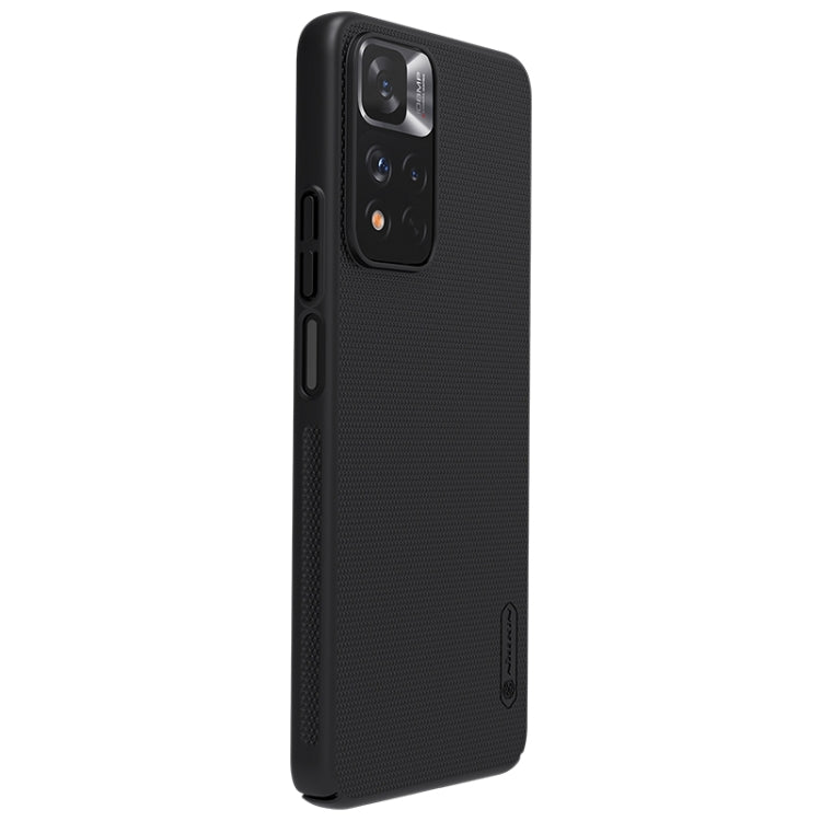 For Xiaomi Redmi Note 11 Pro Glogal / 11 Pro Glogal 5G / 11 Pro+ 5G India / 11E Pro 5G NILLKIN Frosted Concave-convex Texture PC Case (Black) - Redmi Note 11 Pro Case by NILLKIN | Online Shopping South Africa | PMC Jewellery