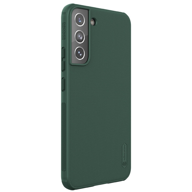 For Samsung Galaxy S22 5G NILLKIN Super Frosted Shield Pro PC + TPU Phone Case(Green) - Galaxy S22 5G Cases by NILLKIN | Online Shopping South Africa | PMC Jewellery