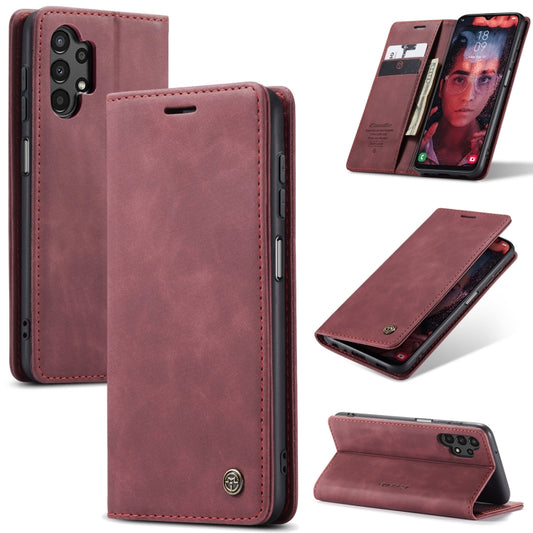 For Samsung Galaxy A13 4G/A13 5G/A04S/A04/M13 5G CaseMe 013 Multifunctional Horizontal Flip Leather Phone Case(Wine Red) - Galaxy Phone Cases by CaseMe | Online Shopping South Africa | PMC Jewellery