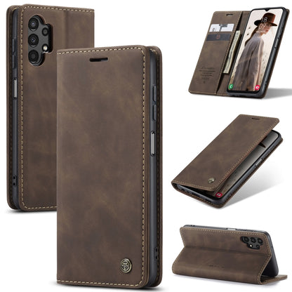 For Samsung Galaxy A13 4G/A13 5G/A04S/A04/M13 5G CaseMe 013 Multifunctional Horizontal Flip Leather Phone Case(Coffee) - Galaxy Phone Cases by CaseMe | Online Shopping South Africa | PMC Jewellery | Buy Now Pay Later Mobicred