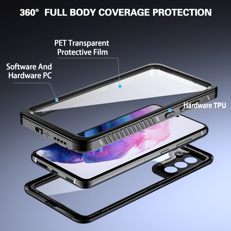 For Samsung Galaxy S21 FE 5G RedPepper Shockproof Water-resistant PC + TPU Phone Case(Black) - Galaxy Phone Cases by RedPepper | Online Shopping South Africa | PMC TechLife | Buy Now Pay Later Mobicred