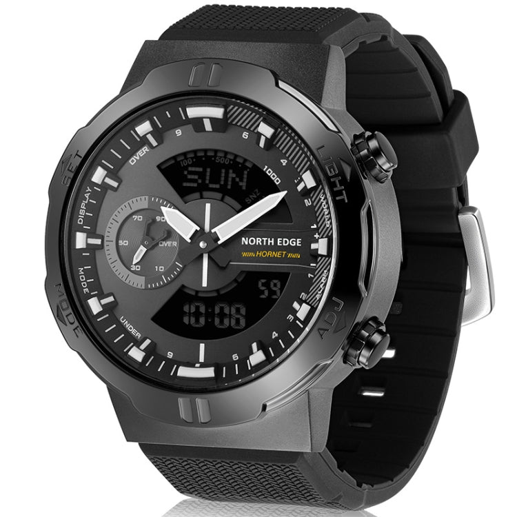 NORTH EDGE HORNET Dual Digital Alarm Clock Timing Men Luminous Sports Watch(Grey) - Sport Watches by NORTH EDGE | Online Shopping South Africa | PMC Jewellery | Buy Now Pay Later Mobicred